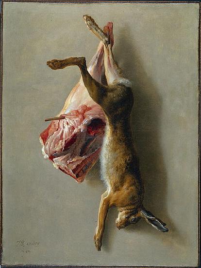 Jean-Baptiste Oudry A Hare and a Leg of Lamb